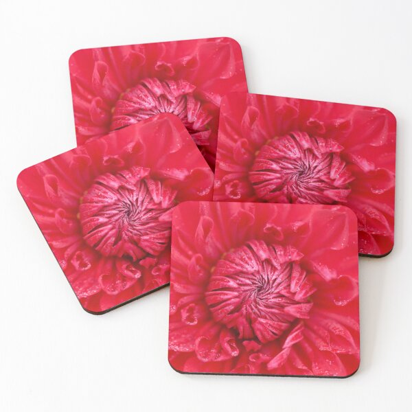 Item preview, Red Dahlia Budding Brightly designed and sold by kreativejooce.