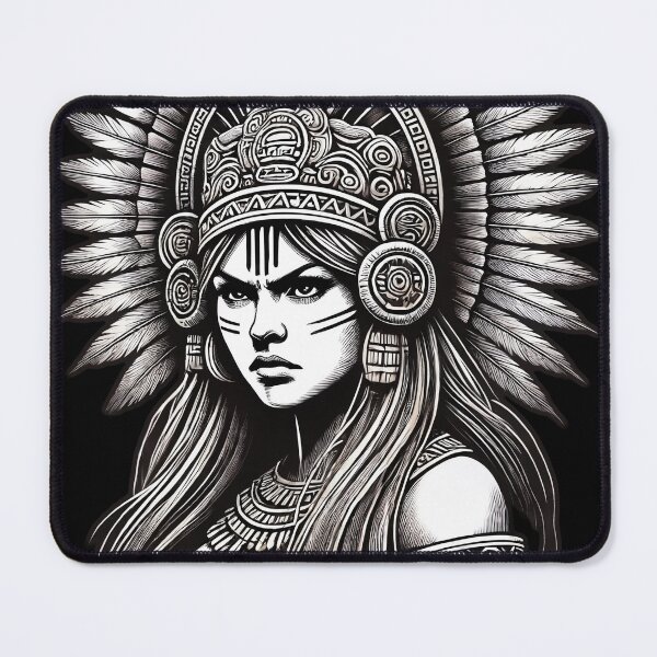 Item preview, Aztec Princess Warrior Latina Mexicana Tribal Art designed and sold by Victor Shadehorn.