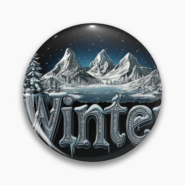 Item preview, A_captivating_3D_render_of_the_word_Winter_illustrate designed and sold by JOTAMIKE.