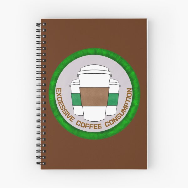 Item preview, Excessive Coffee Consumption Merit Badge designed and sold by AdventuresOy.