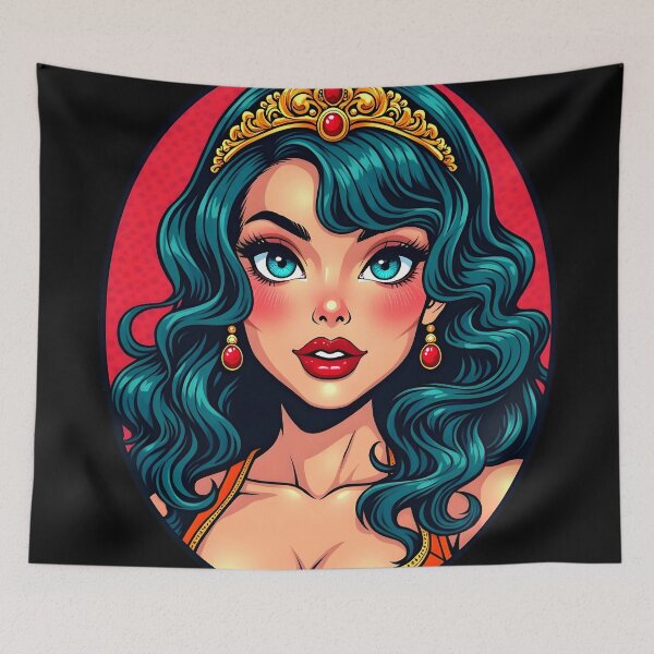 Item preview, Cute Classic Vintage Style Anime Girl designed and sold by TheArtOfPat.