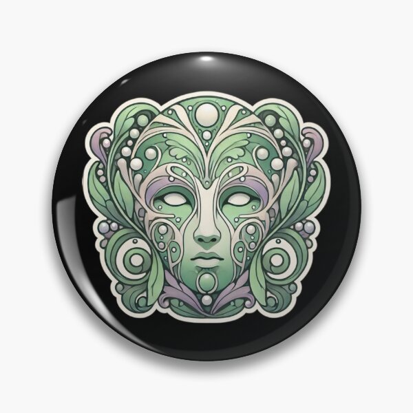Item preview, Art Nouveau Greenman Print designed and sold by PinUpPizzazz.