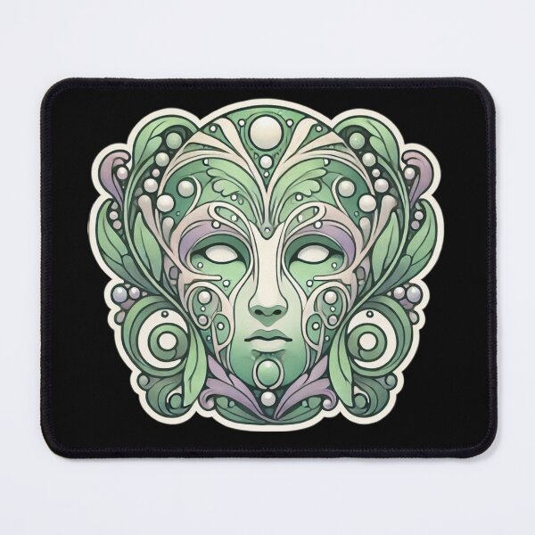 Item preview, Art Nouveau Greenman Print designed and sold by PinUpPizzazz.