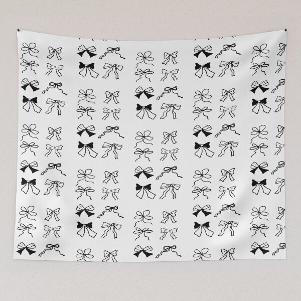 Item preview, Aesthetic Bow Illustrations: Black and White Design designed and sold by RM-Journey.