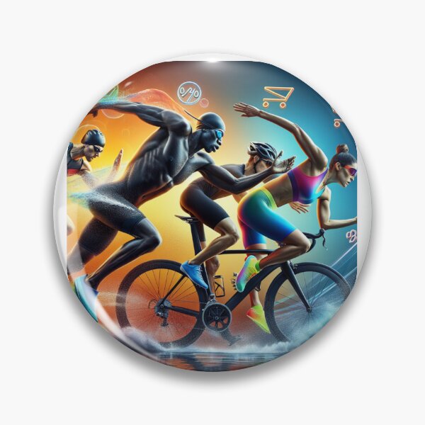 Item preview, Flujo de energía para triatlón: diseño artístico para nadar, andar en bicicleta y correr designed and sold by Triathlongram.