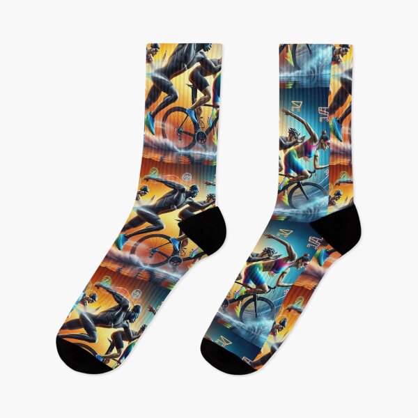 Item preview, Triathlon Energy Flow - Swim, Bike, Run Art Design designed and sold by Triathlongram.