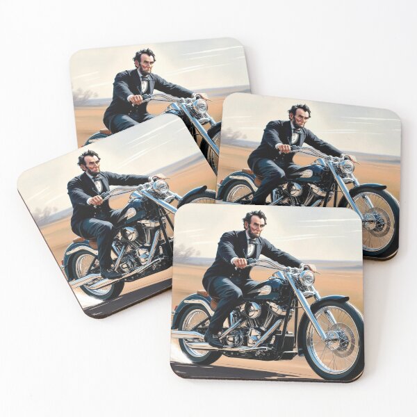 Item preview, Revolutionary Ride: Abraham Lincoln on a Cool Motorbike designed and sold by Chippychips1.