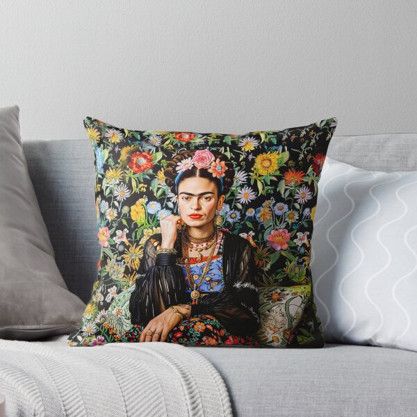 Vista previa del artículo con la obra «Flores Frida Kahlo», diseñado y vendido por TeeARTHY.