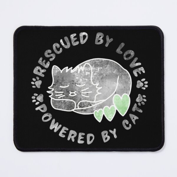 Item preview, "Rescued by Love" Animal Cute Cat Gifts for Cat Lovers designed and sold by jteart.