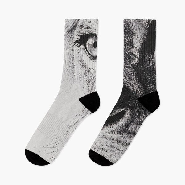 Item preview, stunning fierce lion sketch print designed and sold by dcrc.