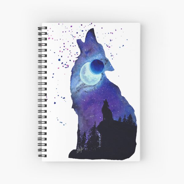 Item preview, Lone Wolf Watercolor Animal Silhouette  designed and sold by SkyesDaydreams.