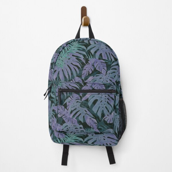 Item preview, #F442: Blue Ripped Leaf On Dark, Hawaiian Flower Power designed and sold by FarStarL33.