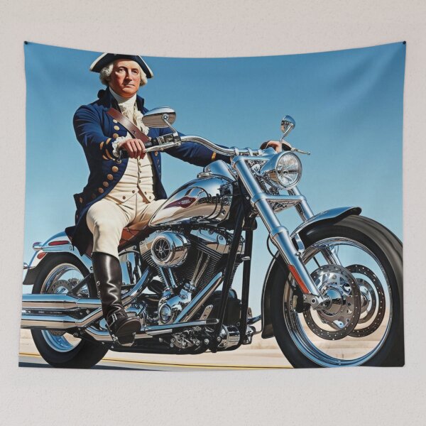 Item preview, Revolutionary Ride: George Washington on a Cool Motorbike designed and sold by Chippychips1.