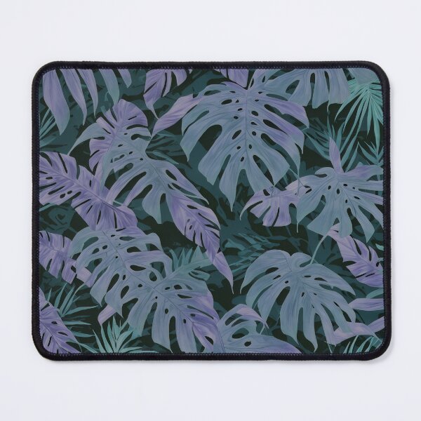 Item preview, #F442: Blue Ripped Leaf On Dark, Hawaiian Flower Power designed and sold by FarStarL33.