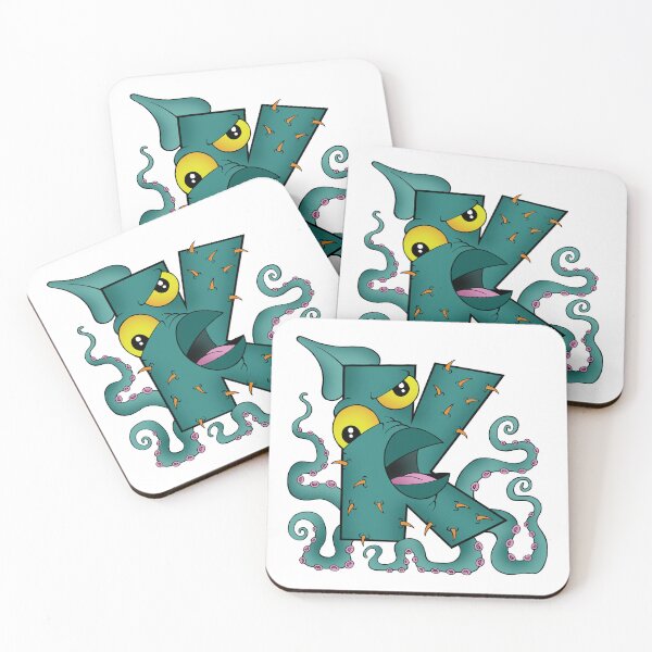 Item preview, Letter K Kraken designed and sold by alphatoons.