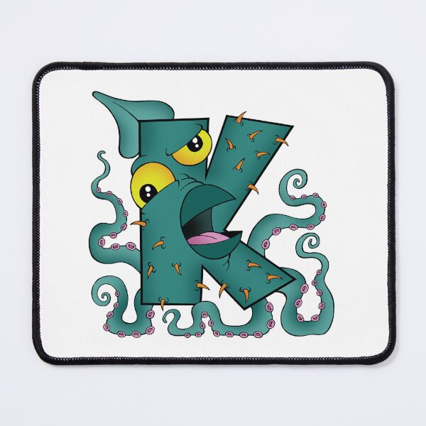 Item preview, Letter K Kraken designed and sold by alphatoons.
