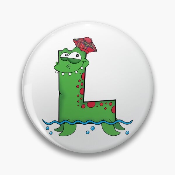 Item preview, Letter L Loch Ness Monster designed and sold by alphatoons.