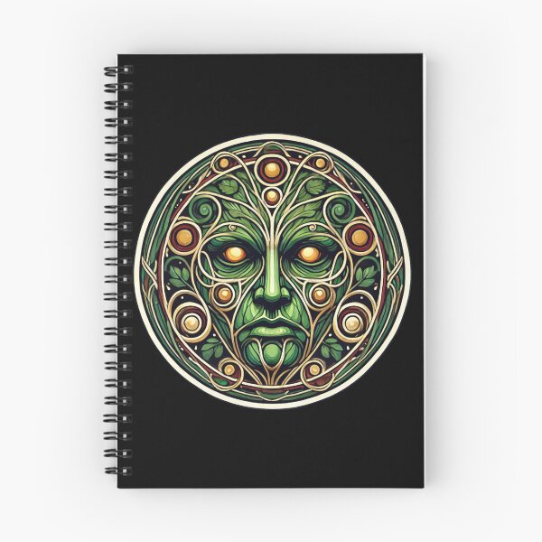 Item preview, Art Nouveau Greenman Print designed and sold by PinUpPizzazz.