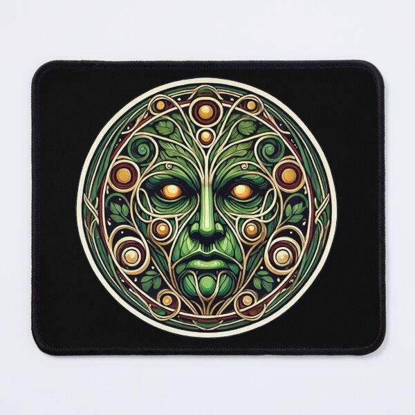 Item preview, Art Nouveau Greenman Print designed and sold by PinUpPizzazz.