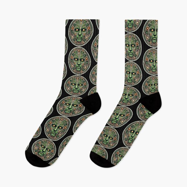 Item preview, Art Nouveau Greenman Print designed and sold by PinUpPizzazz.