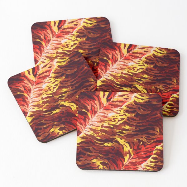 Item preview, #C448: Red, Yellow, w/ White Fire Kelp, Camouflage Series Pattern designed and sold by FarStarL33.