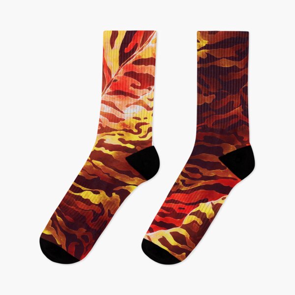 Item preview, #C448: Red, Yellow, w/ White Fire Kelp, Camouflage Series Pattern designed and sold by FarStarL33.