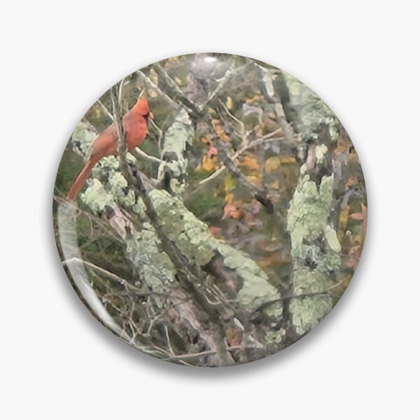 Item preview, Red bird in trees designed and sold by Hillbillyalways.