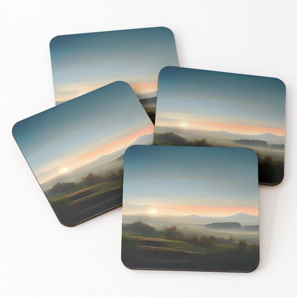 Item preview, Serene Sunrise Over Misty Valleys designed and sold by Amr Siam.