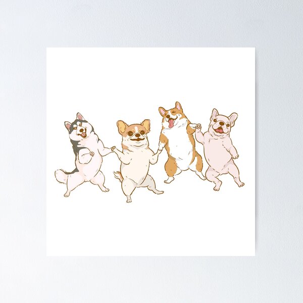 Item preview, Cute dogs enjoying ! designed and sold by Abdelillah10.