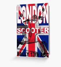 London Scooter Rally Greeting Card