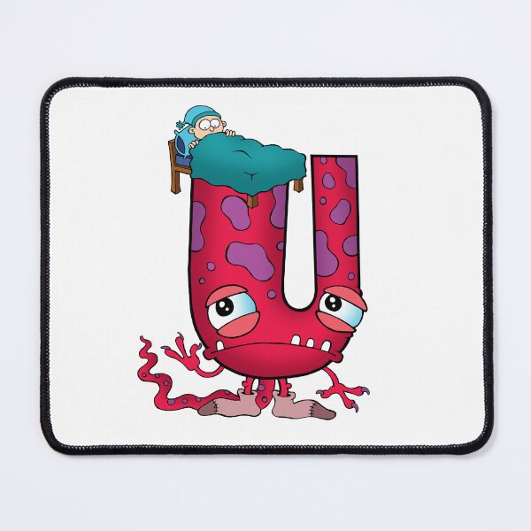 Item preview, Letter U Under The Bed Monster designed and sold by alphatoons.