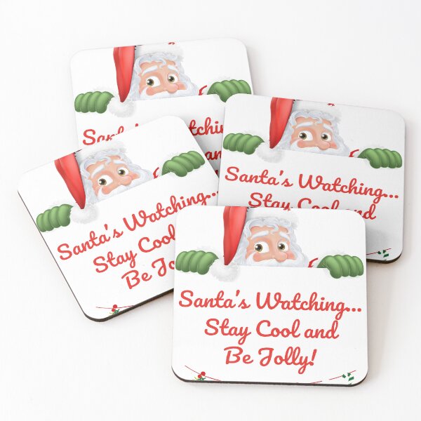 Item preview, Santa's Watching, Stay Cool and Be Jolly! designed and sold by tshirtprintbar.