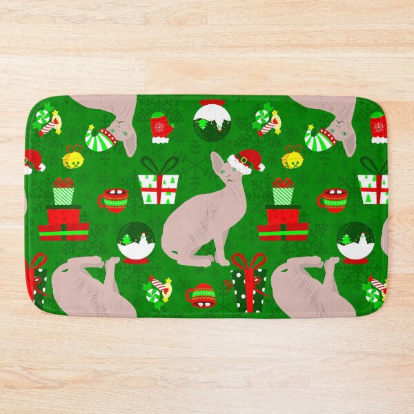 Item preview, christmas sphynx cat santa sphinx    designed and sold by Gossip Rag.
