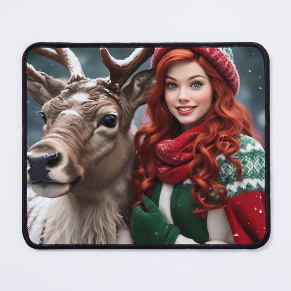Item preview, Princess Ariel Meets Prancer the Reindeer 1 designed and sold by Heartbreaker Creative.