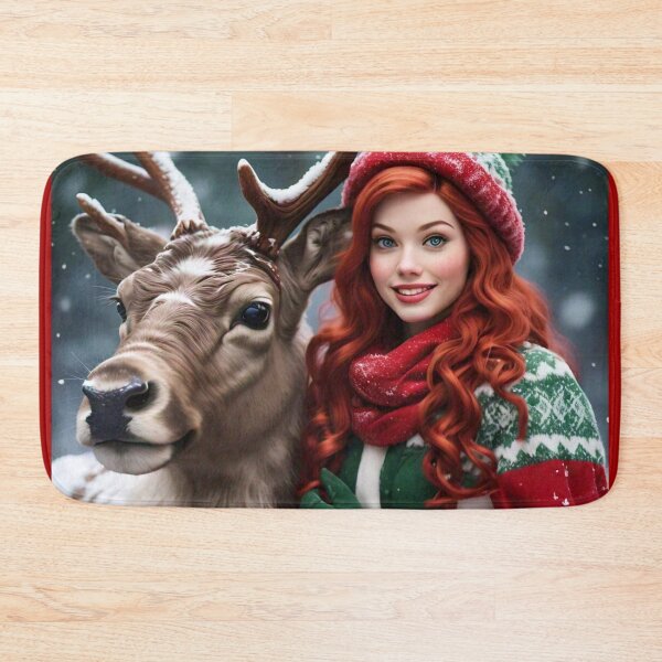 Item preview, Princess Ariel Meets Prancer the Reindeer 1 designed and sold by Heartbreaker Creative.