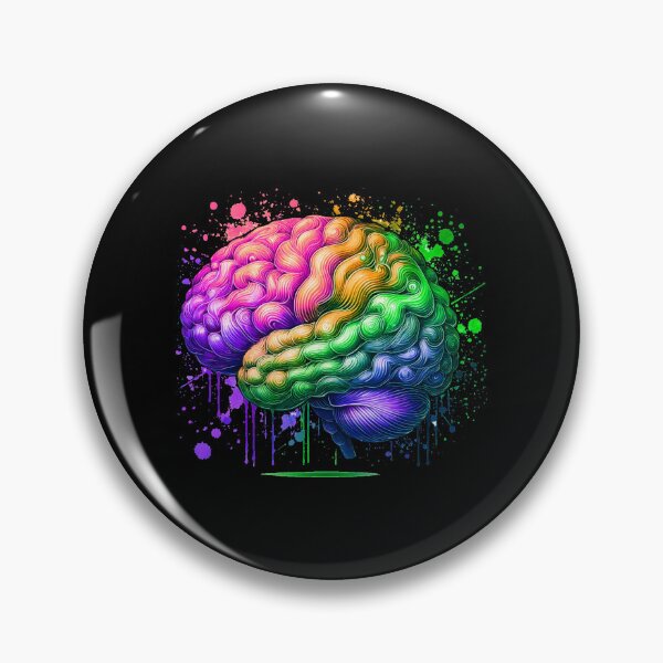 Item preview, Medial Rainbow Paint Brain designed and sold by Porosenok.