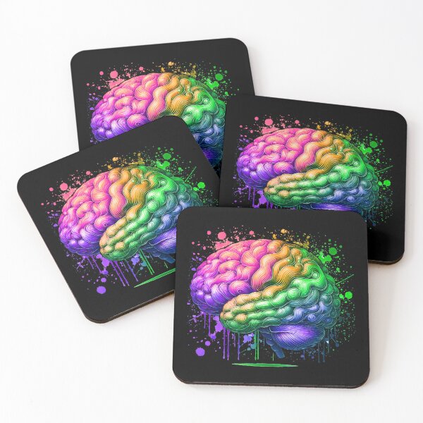 Item preview, Medial Rainbow Paint Brain designed and sold by Porosenok.