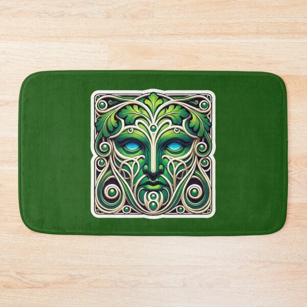 Item preview, Art Nouveau Greenman Print designed and sold by PinUpPizzazz.