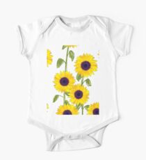 Larger Sunflowers One Piece - Short Sleeve
