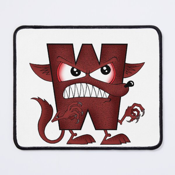 Item preview, Letter W Werewolf designed and sold by alphatoons.