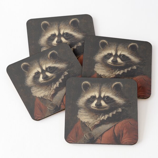 Item preview, Renaissance Racoon Portrait designed and sold by MobAesthetic.