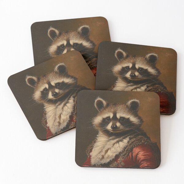 Item preview, Renaissance Racoon Portrait designed and sold by MobAesthetic.