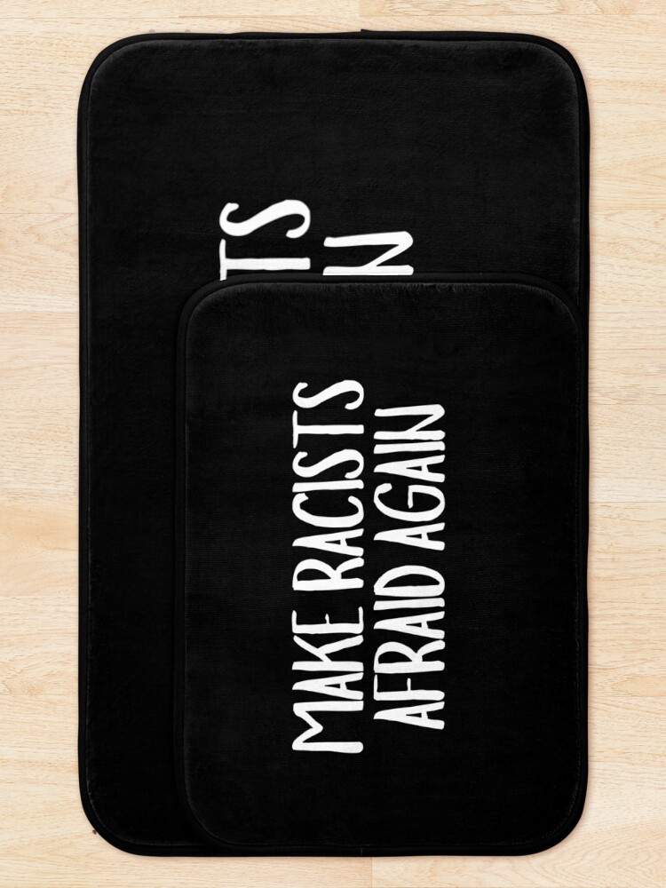 Thumbnail 5 of 6, Bath Mat, Make Racists Afraid Again designed and sold by CharmStudio.