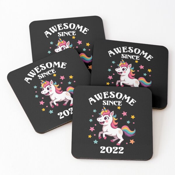 Item preview, Awesome Since 2022 - Kids Birthday Unicorn designed and sold by HandicraftArt.