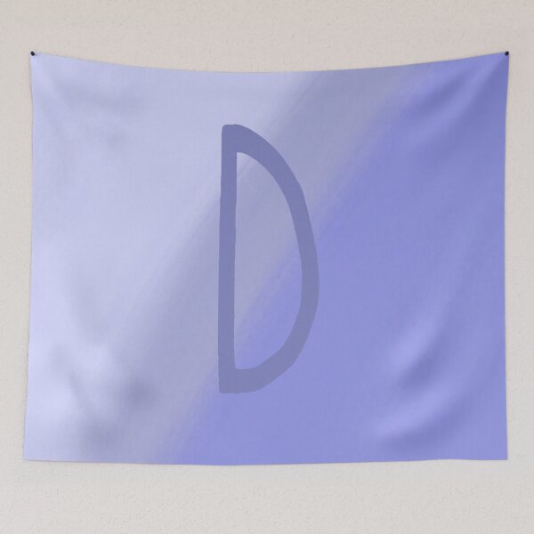 Item preview, Periwinkle D with Gradient Background designed and sold by MusicQueen17.