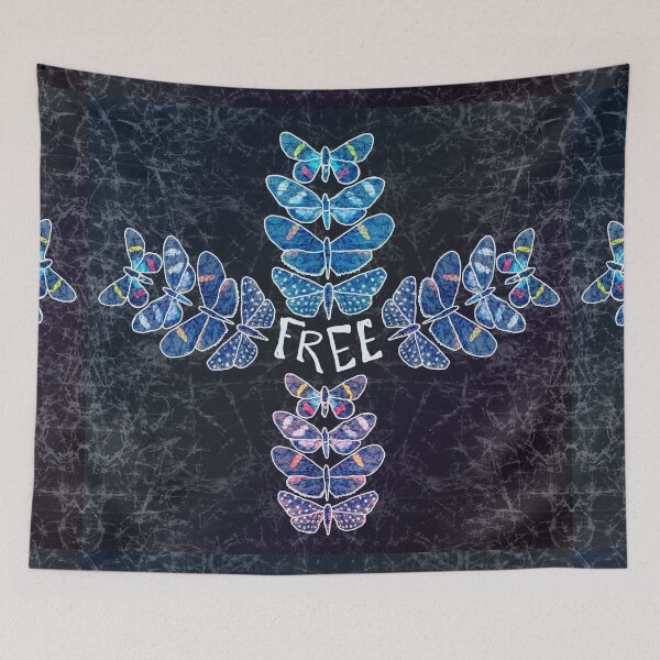 Item preview, Butterflies Batik crackle deadhead style designed and sold by AuroraXGreen.