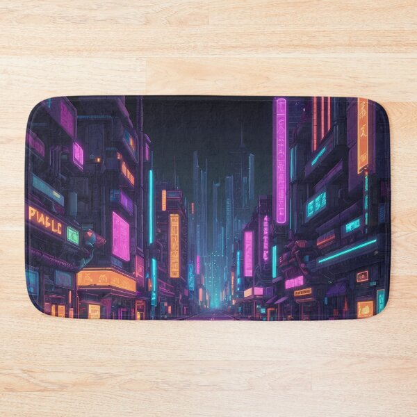 Item preview, Cyberpunk Pixel Art City Street designed and sold by papi1998.