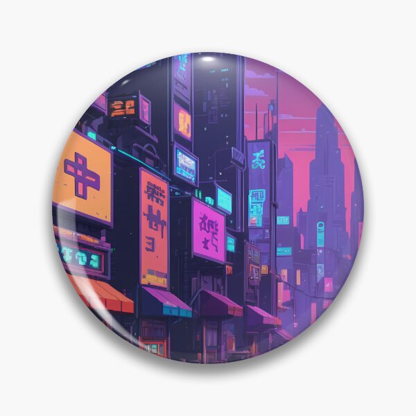 Item preview, Cyberpunk Pixel Art City Street designed and sold by papi1998.