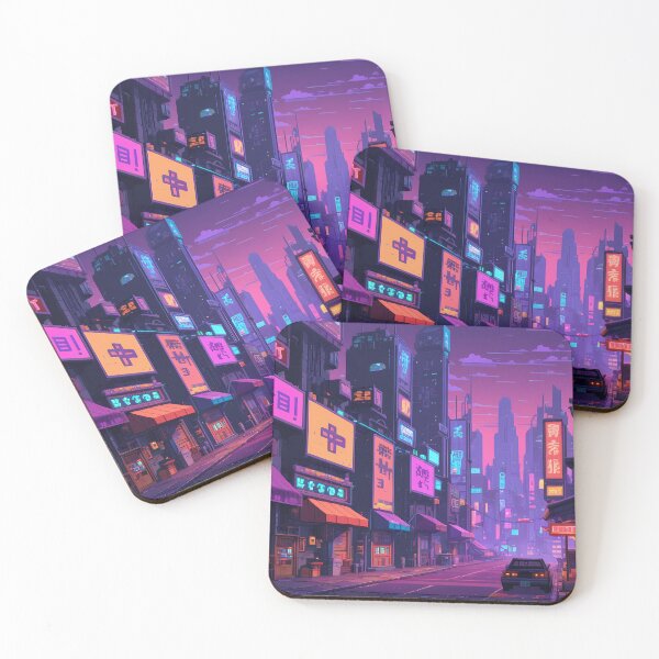 Item preview, Cyberpunk Pixel Art City Street designed and sold by papi1998.