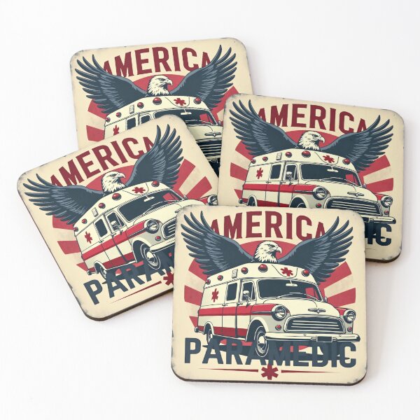 Item preview, American Paramedic Pillow, Patriotic Design and Professional Tribute designed and sold by MontanaVibes.